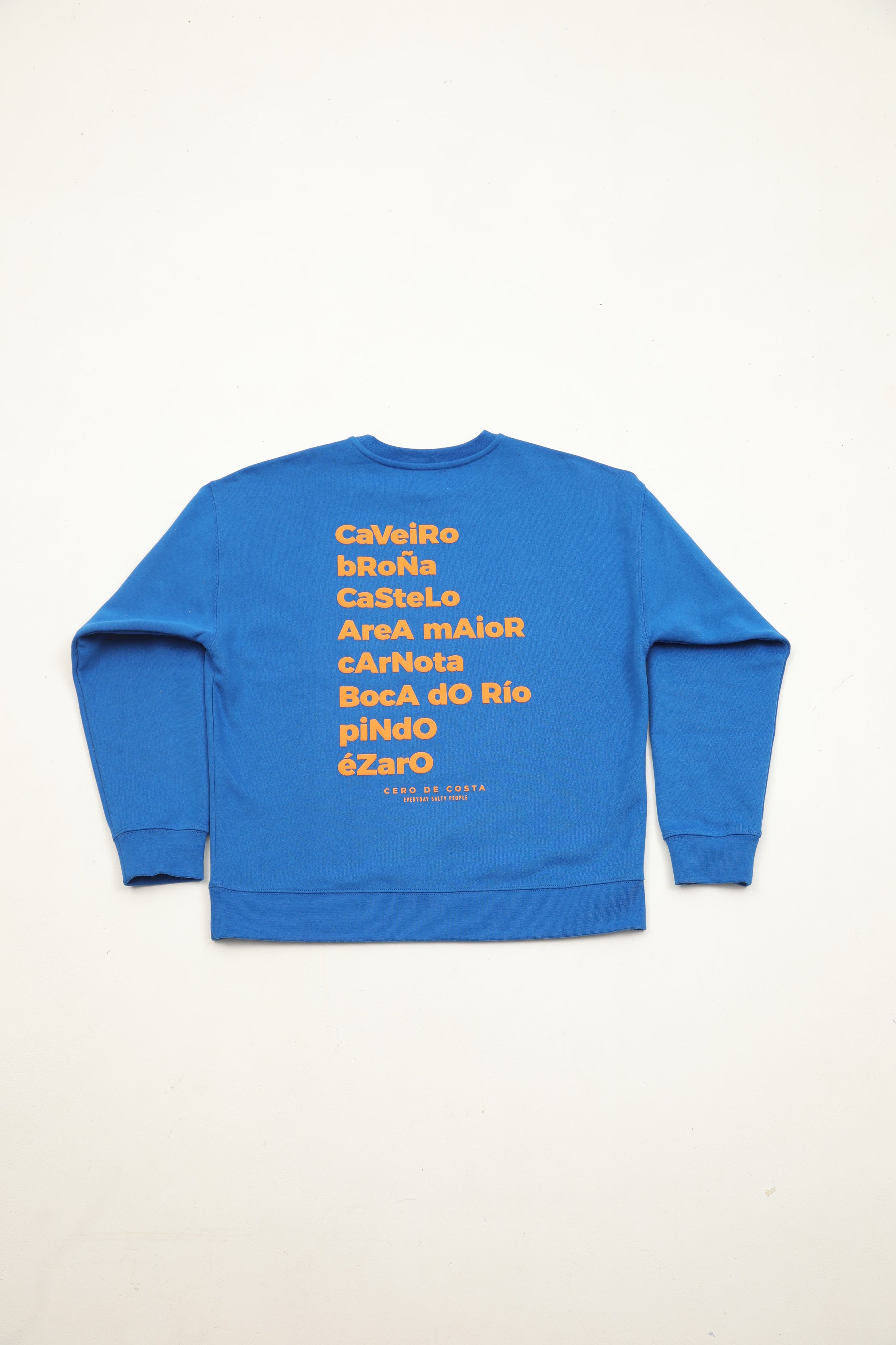 SUDADERA MUROS AZUL/NARANJA